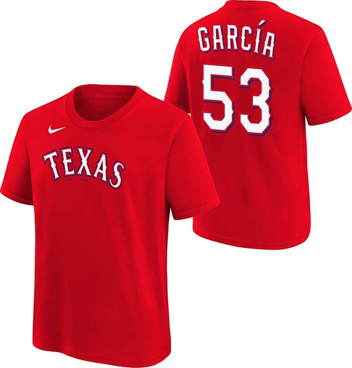 Nike Youth Texas Rangers Adolis García #53 Red T-Shirt