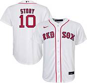 MLB Team Apparel Youth Boston Red Sox Trevor Story #10 White Cool