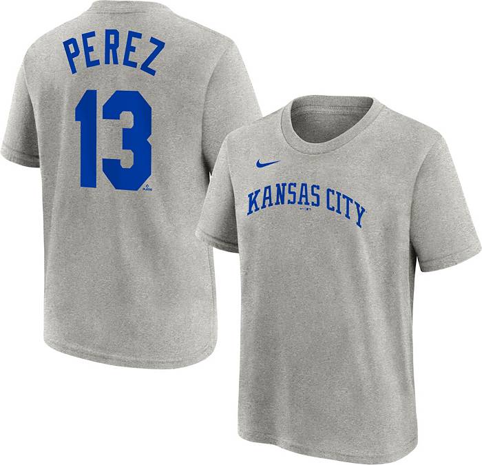 Nike Youth Kansas City Royals Salvador Perez #13 Blue T-Shirt