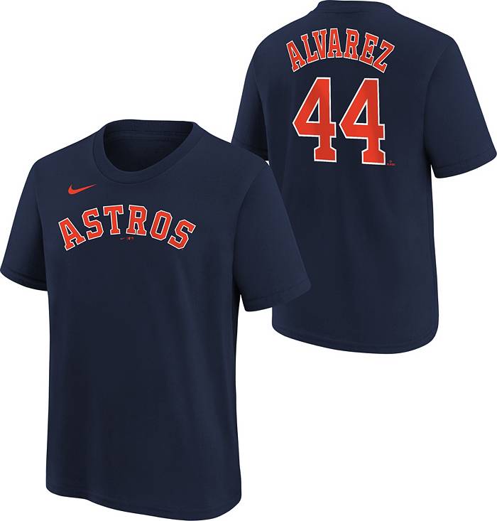 Alex Bregman Houston Astros Nike Youth 2023 Gold Collection Name & Number  T-Shirt - Navy