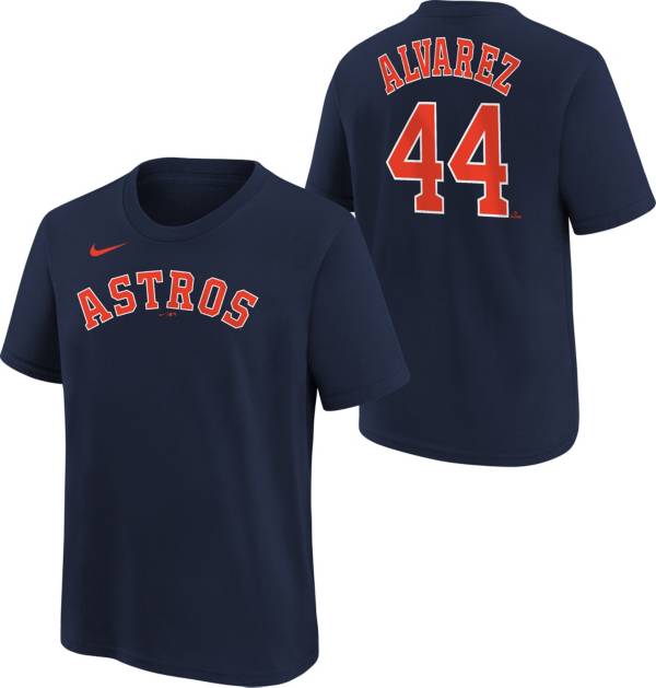 Nike / Youth Houston Astros Yordan Alvarez #44 Navy T-Shirt