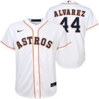 Outerstuff Yordan Alvarez Houston Astros MLB Kids Youth 8-20 White Home  Cool Base Player Jersey (as1, Alpha, s, Regular)