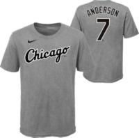 Nike Men's Chicago White Sox Tim Anderson #7 White Cool Base Home Jersey