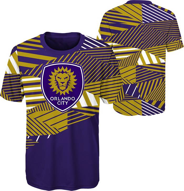 Adidas MLS Jersey Orlando City Team Purple w/Purple Collar sz S