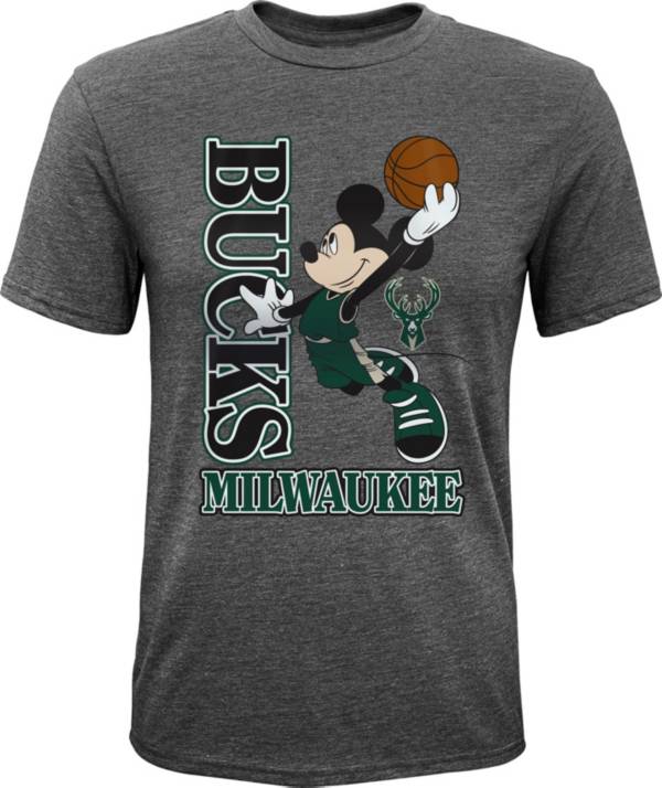 Outerstuff Youth Milwaukee Bucks Grey Disney T-Shirt product image