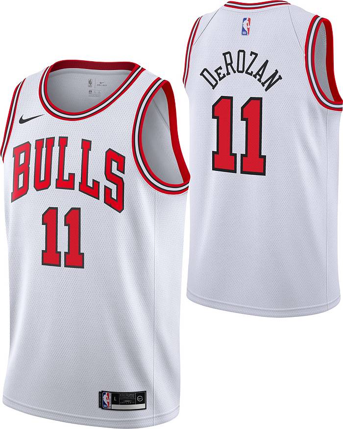 Nike Youth Chicago Bulls Demar Derozan #11 White Dri-FIT Swingman Jersey