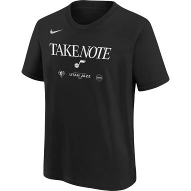sorry, Nike Youth Utah Jazz “Take Note” Black 2022 NBA Playoffs Mantra T-Shirt is currently out of stock
