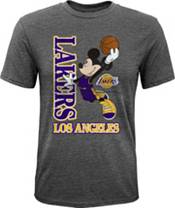 Los Angeles Lakers NBA Mickey Mouse Disney Gold Short Sleeve Shirt
