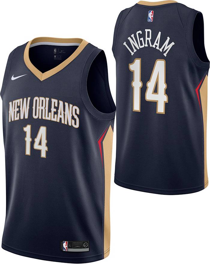 Nike Youth New Orleans Pelicans Brandon Ingram #14 Navy Dri-FIT Swingman  Jersey