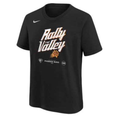 sorry, Nike Youth Phoenix Suns “Rally the Valley” Black 2022 NBA Playoffs Mantra T-Shirt is currently out of stock