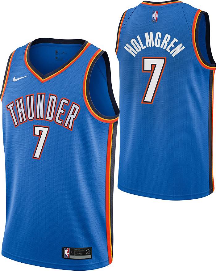 Oklahoma City Thunder Nike City Edition Swingman Jersey 22 - Gray - Chet  Holmgren - Unisex