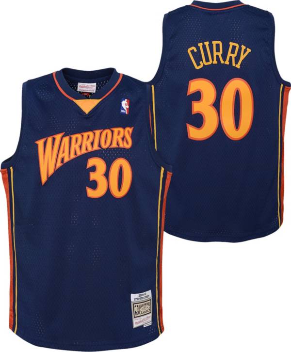 Mitchell & Ness Men's Golden State Warriors Stephen Curry #30 Swingman Jersey, XL, White