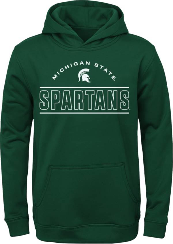 Nike Men's Green Michigan State Spartans Sideline Jersey Pullover Hoodie - Green