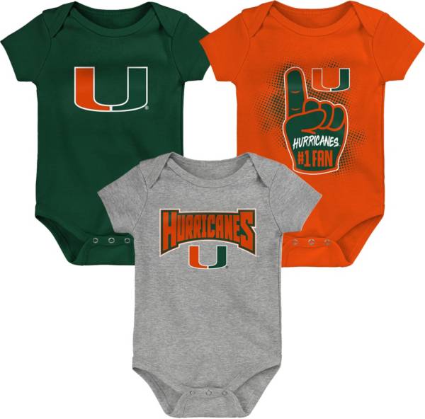 Outerstuff Toddler Miami Hurricanes Green Creeper Set product image