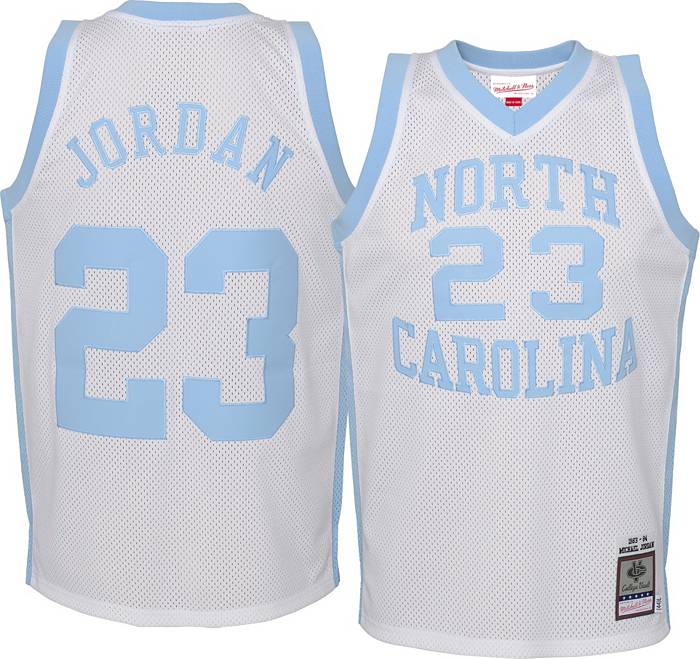 Youth Jordan Brand #1 White North Carolina Tar Heels Team Replica Basketball  Jersey