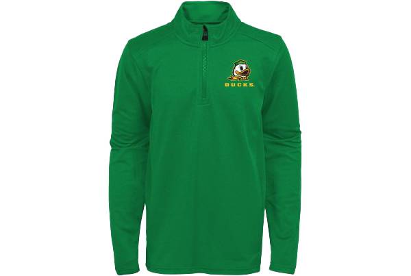 Outerstuff Youth Oregon Ducks Green 1/4 Zip Jacket product image