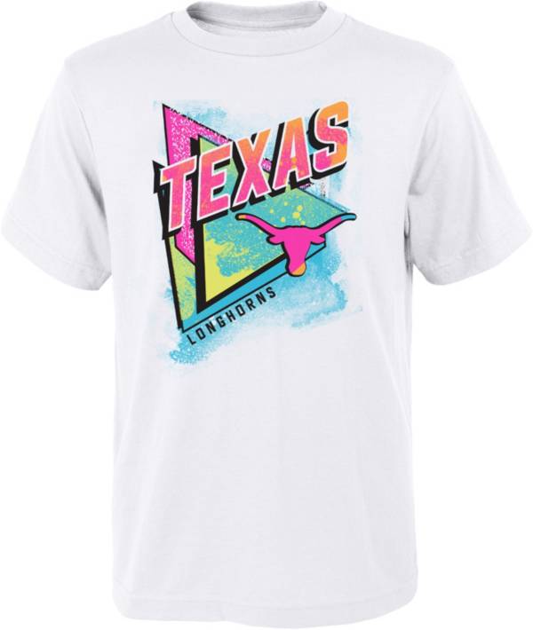 Gen2 Youth Texas Longhorns White Neon Daze T-Shirt product image
