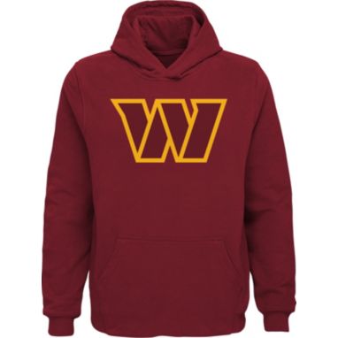 sorry, NFL Team Apparel Little Kids' Washington Commanders Logo Red Pullover Hoodie is currently out of stock