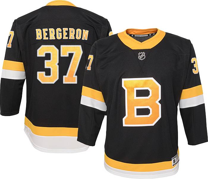 PATRICE BERGERON BOSTON BRUINS YOUTH NAME AND