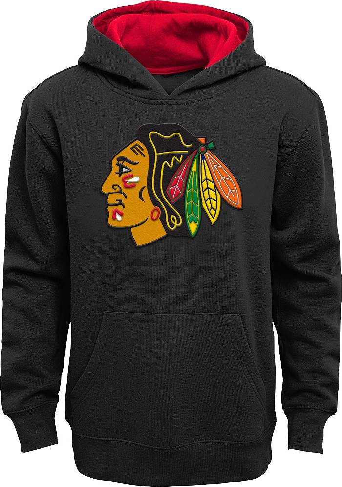 Outerstuff Chicago Blackhawks Youth Legendary Hooded Sweatshirt Large = 14-16