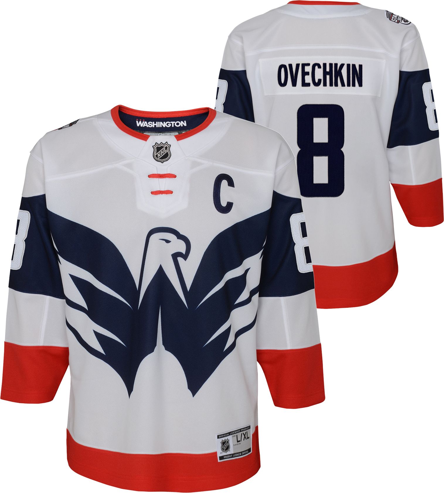 white washington capitals jersey