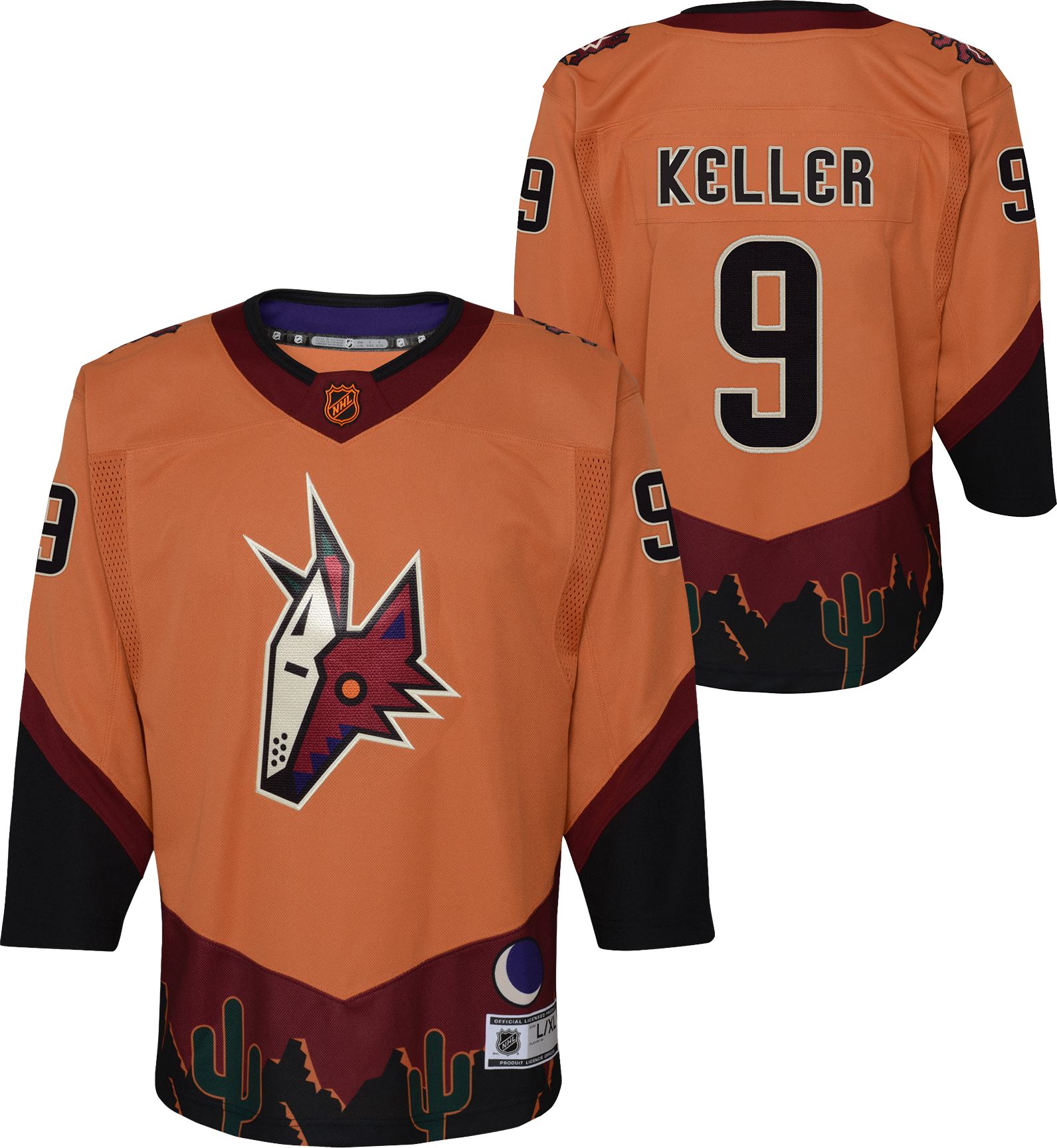 Adidas Arizona Coyotes No9 Clayton Keller Camo Authentic Stitched NHL Jersey