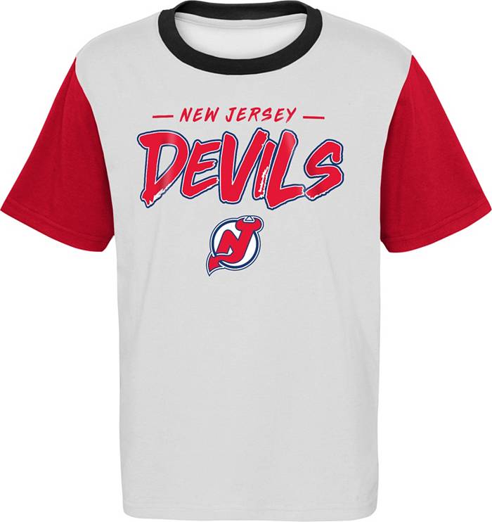 New Jersey Devils Men's 500 Level Jack Hughes New Jersey Red Shirt