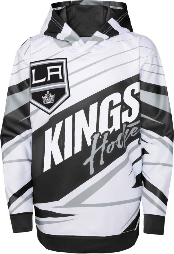 NHL Youth Los Angeles Kings Black/White Adept Quarterback Pullover
