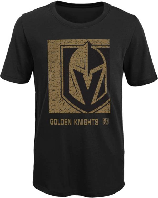 NHL Youth Vegas Golden Knights Saucer Pass Black TShirt Dick's