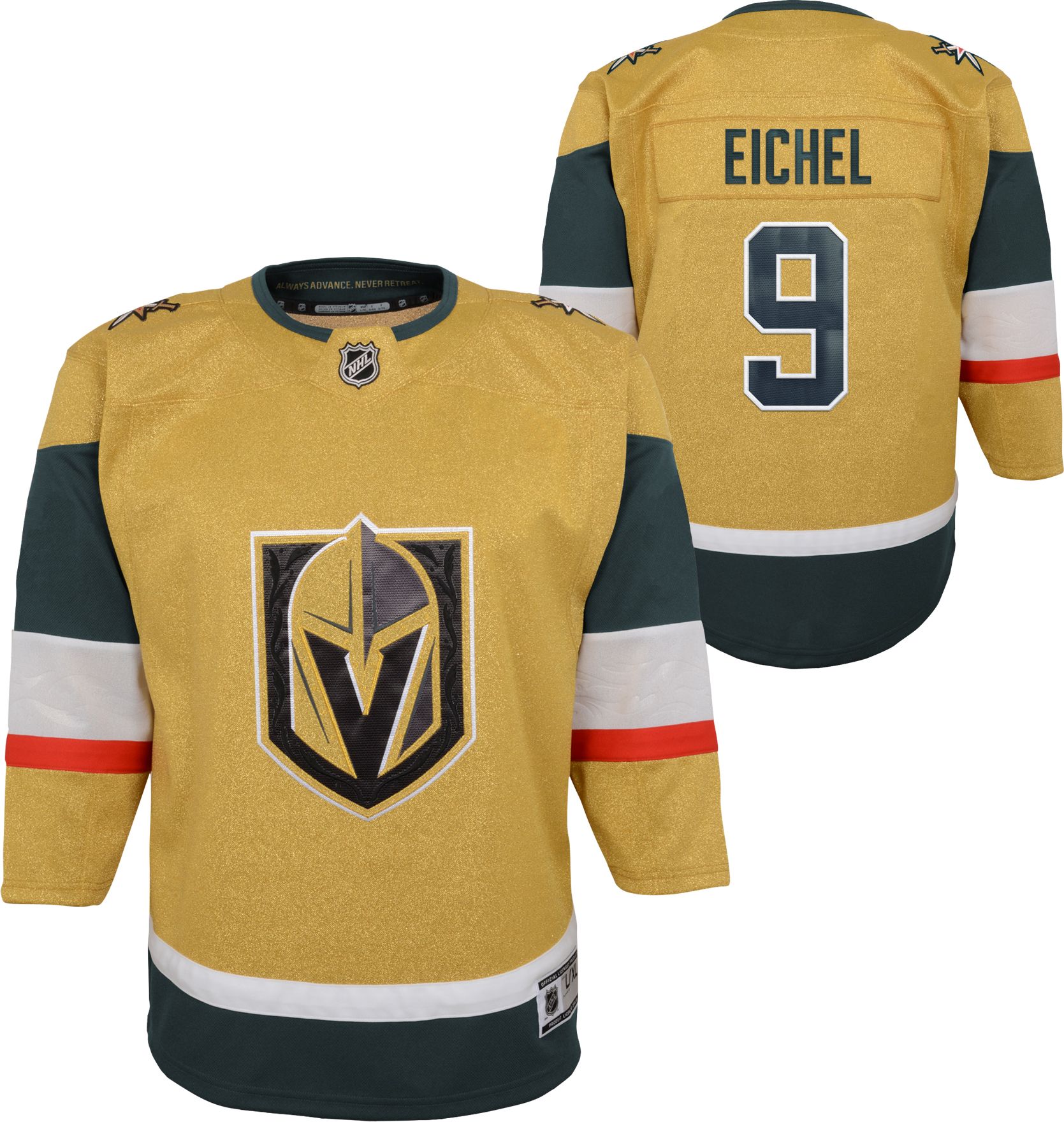 NHL Youth Vegas Golden Knights Jack Eichel #9 Home Premier Jersey product image