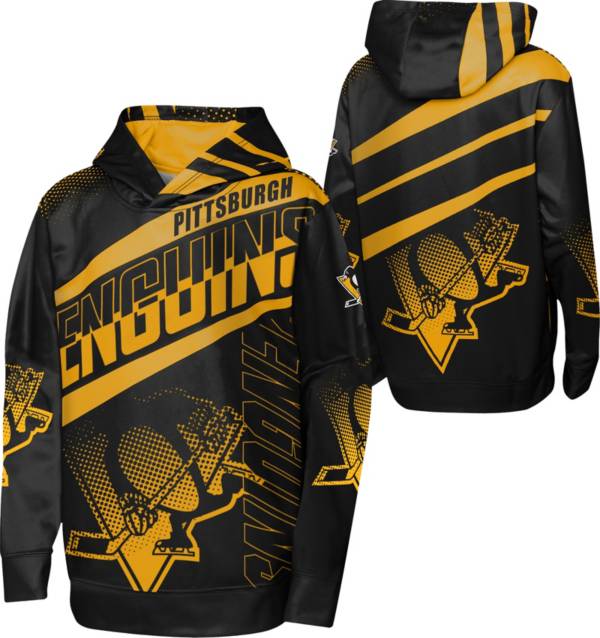 Youth Gold Pittsburgh Steelers Fan Gear Prime Pullover Hoodie