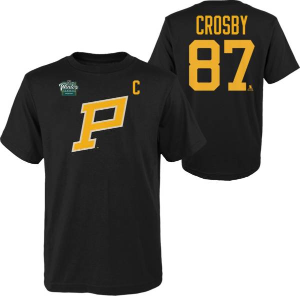 Sidney Crosby Pittsburgh Penguins White Reebok Name & Number T-Shirt -  White Captain 'C