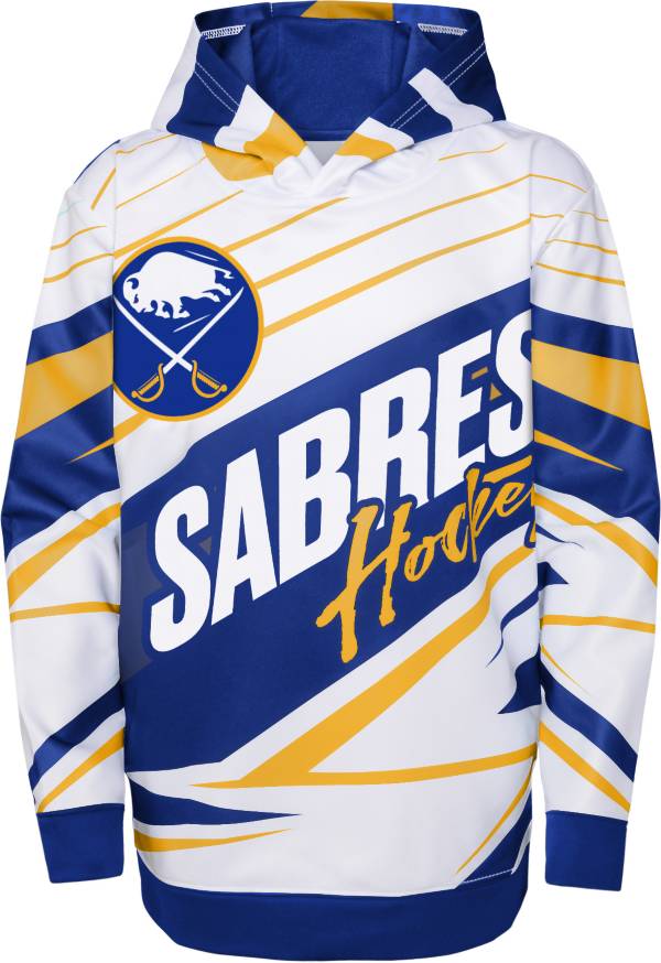 NHL Youth Buffalo Sabres Blue/White Adept Quarterback Pullover Hoodie product image