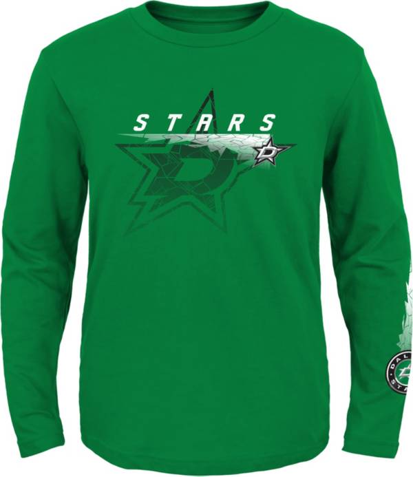NHL Youth Dallas Stars Green Corked Ice Long Sleeve T-Shirt product image