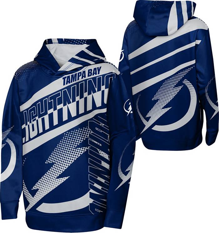 Outerstuff Youth Blue Tampa Bay Lightning Primary Logo Pullover Hoodie