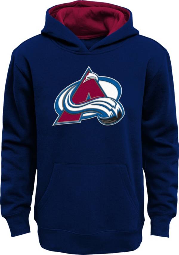 Nhl Colorado Avalanche Boys' Poly Fleece Hooded Sweatshirt - L