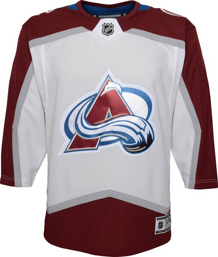 Outerstuff Small to Medium NHL Youth Colorado Avalanche Premier Blank Away Jersey - S/M