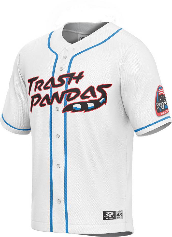 OT Sports Men's Rocket City Trash Pandas White Jersey, XL