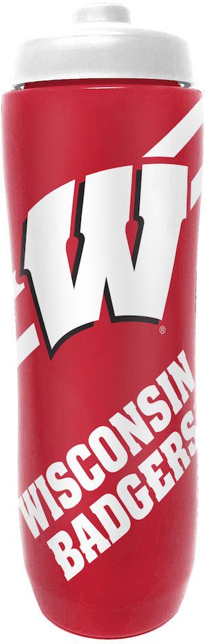 Party Animal Wisconsin Badgers 32 oz. Squeezy Water Bottle product image