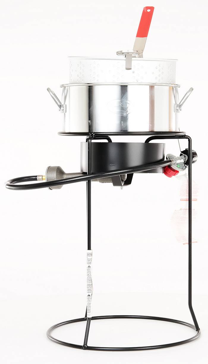 King Kooker 10 Quart Aluminum Deep Fryer Pan with Handles and