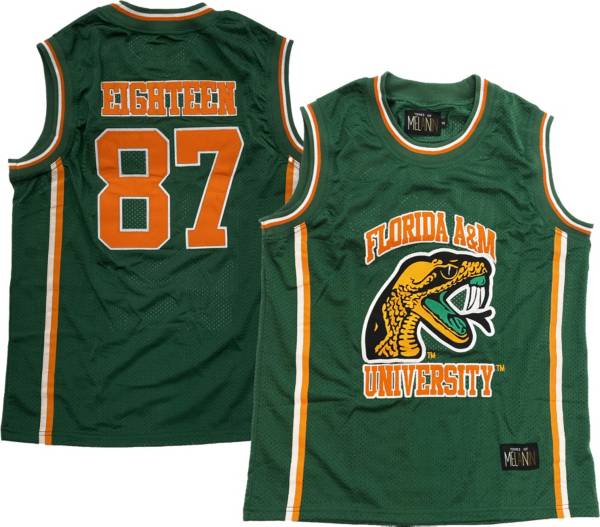 Tones of Melanin Florida A&M Rattlers Green Basketball Jersey product image