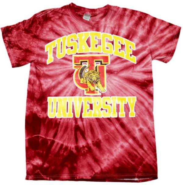 Tones of Melanin Tuskegee Golden Tigers Crimson Tie-Dye T-Shirt product image
