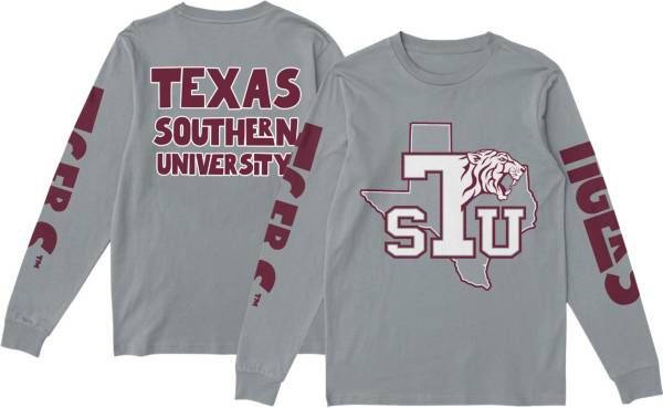 Tones of Melanin Texas Southern Tigers Grey Concert Long Sleeve T-Shirt product image