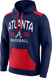Nike Baseball (MLB Atlanta Braves) Men's 3/4-Sleeve Pullover Hoodie