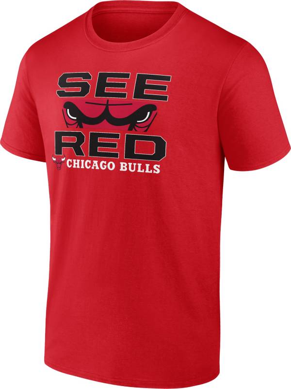 NBA Men's Chicago Bulls "See Red" Red T-Shirt product image