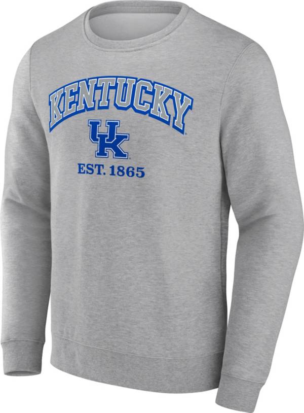 NCAA Men's Kentucky Wildcats Grey Original Crew Neck Sweatshirt Dick