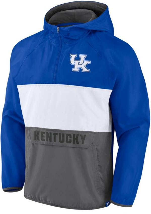 NCAA Men's Kentucky Wildcats Blue Iconic Woven Colorblock Anorak Jacket product image