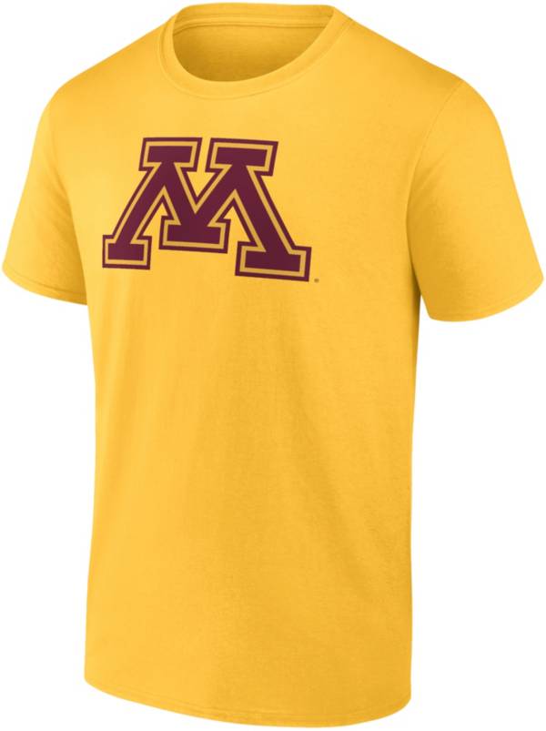 NCAA Men's Minnesota Golden Gophers Gold Cotton T-Shirt