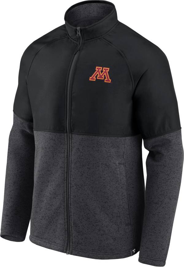 NCAA Men's Minnesota Golden Gophers Grey Iconic Sweater Knit Full-Zip Jacket product image