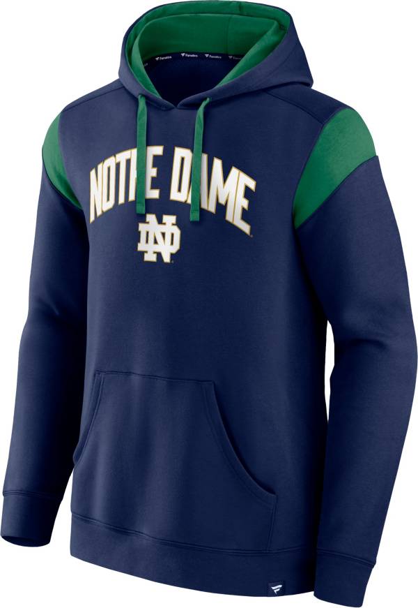NCAA Men's Notre Dame Fighting Irish Navy Colorblock Pullover Hoodie product image
